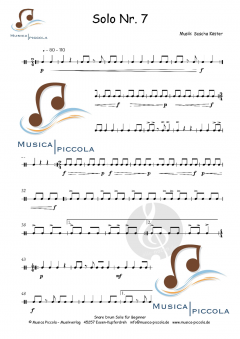 Snare Drum Solis für Beginner von Sascha Köster 