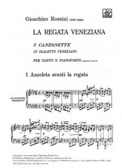 La Regata Veneziana von Gioachino Rossini 