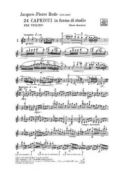 Capricci In Forma Di Studi 24 Caprices For Violin Unacc von Pierre Rode im Alle Noten Shop kaufen