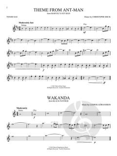 Superhero Themes for Tenor Saxophone 
