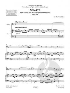 Sonate op. 168 von Camille Saint-Saëns 