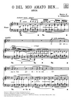 O Del Mio Amato Ben Ms/pno O Vanished Loveliness It/en Ms Or Bar von Stefano Donaudy 