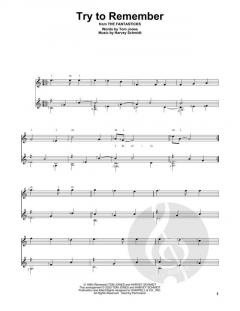 Try To Remember von Harvey Schmidt (Download) 