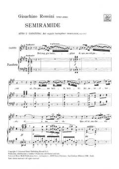 Bel Raggio Lusinghier Soprano Piano From Semiramide von Gioachino Rossini 