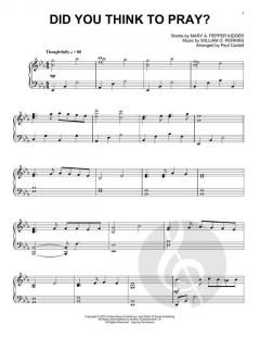 Did You Think To Pray? von Paul Cardall (Download) 