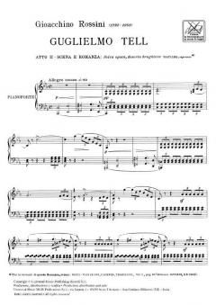 Guglielmo Tell: Selva Opaca Deserta Brughiera von Gioachino Rossini 