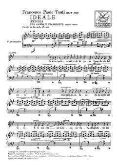 Ideale High Voice Piano Italian von Fernando Tosti 