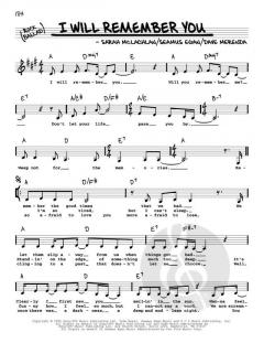 I Will Remember You von Sarah Mclachlan (Download) 