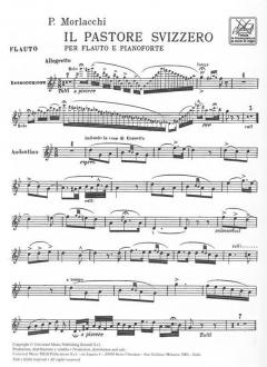 Il Pastore Svizzero, the Swiss Shepherd von Francesco Morlacchi für Flöte und Klavier im Alle Noten Shop kaufen