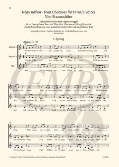 Werke für Kinder- und Frauenchor von Béla Bartók 