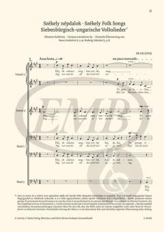 Werke für Männerchor von Béla Bartók 