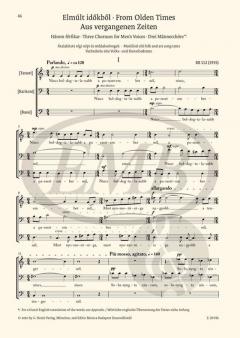 Werke für Männerchor von Béla Bartók 