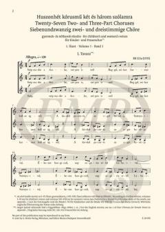 Chorwerke von Béla Bartók 