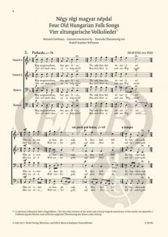 Chorwerke von Béla Bartók 