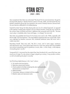 Stan Getz - Omnibook von S. Getz 