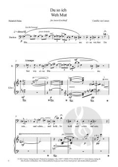 Heine und Goethe Lieder von Camille van Lunen 