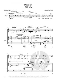 Heine und Goethe Lieder von Camille van Lunen 