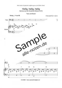 Zum Sanctus (Heilig, heilig) von Franz Schubert 