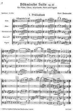 Böhmische Suite op. 43 von Kurt Mederacke 