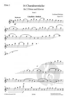 16 leichte Charakterstücke op. 65 - Band 1 von Ferdinand Büchner 