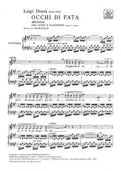 Occhi Di Fata High Voice Piano Italian von Luigi Denza 