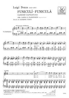 Funiculi Funicula S Or T/pn It/np von Luigi Denza 