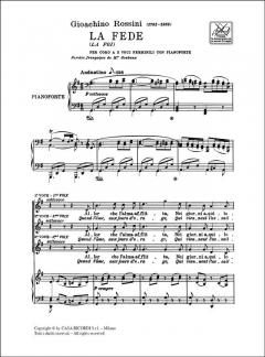 La Fede per Coro a 3 Voci (Gioachino Rossini) 
