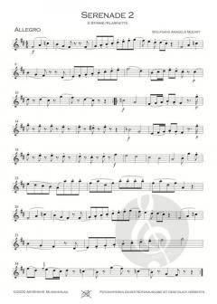 Serenade 2 KV 439b von Wolfgang Amadeus Mozart 