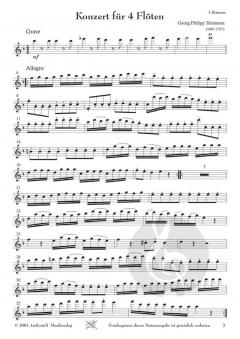 3 Quartette von Georg Philipp Telemann 