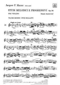Studi Melodici e Progressivi Op. 36 Vol. 2 von Jacques-Féréol Mazas 