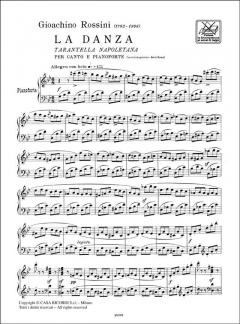 La Danza Mezzo Soprano Or Baritone And Piano von Gioachino Rossini 