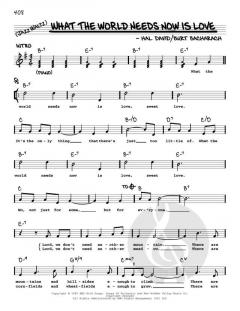 What The World Needs Now Is Love von Burt Bacharach 