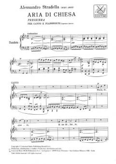 Aria Di Chiesa High Voice Piano Italian von Alessandro Stradella 