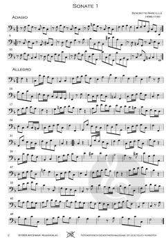 12 Sonaten op. 2 - Band 1 (Sonaten 1-3) von Benedetto Marcello 