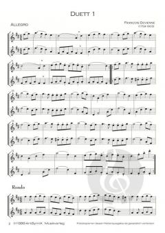 6 kleine Duette op. 82 von François Devienne 