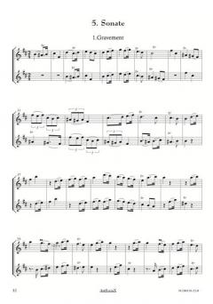 6 Sonaten op. 1 von Joseph Bodin de Boismortier 