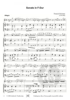 Sonate in F-Dur von François Devienne 