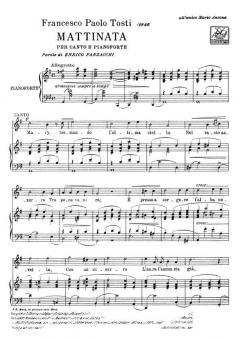 Mattinata Soprano Or Tenor Piano High Voice Italian von Fernando Tosti 