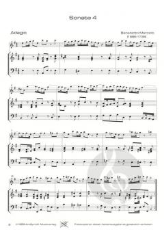 12 Sonaten op. 2 - Band 2 (Sonaten 4-6) von Benedetto Marcello 