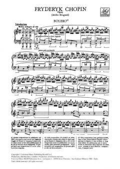 Bolero Op.19 Piano von Frédéric Chopin 