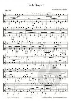 Études Simples 1-10 von Leo Brouwer 