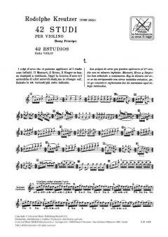 42 Studi per Violino von Rodolphe Kreutzer im Alle Noten Shop kaufen - RER1450