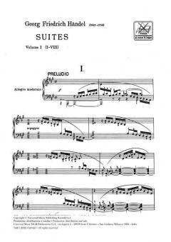 Suites for Piano Vol. 1 Nos 1-8 von Georg Friedrich Händel 