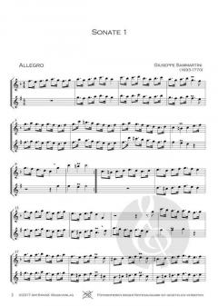 12 Sonaten - Band 1 von Giuseppe Sammartini 