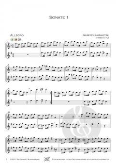 14 Sonaten - Band 1 von Giuseppe Sammartini 