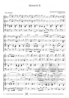 16 Sonaten - Band 2 von Giuseppe Sammartini 