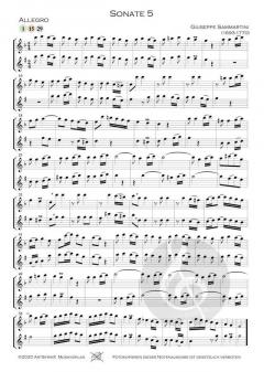 16 Sonaten - Band 2 von Giuseppe Sammartini 