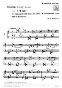 25 Studi Op.47 von Stephen Heller 