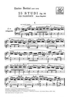 25 Studi Op.32 von Henri Bertini 