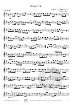 12 Sonaten op. 2 - Band 2 (Sonaten 4-6) von Benedetto Marcello 